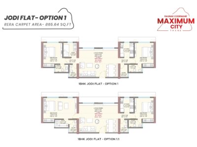 2.5 BHK (1 BHK Jodi)